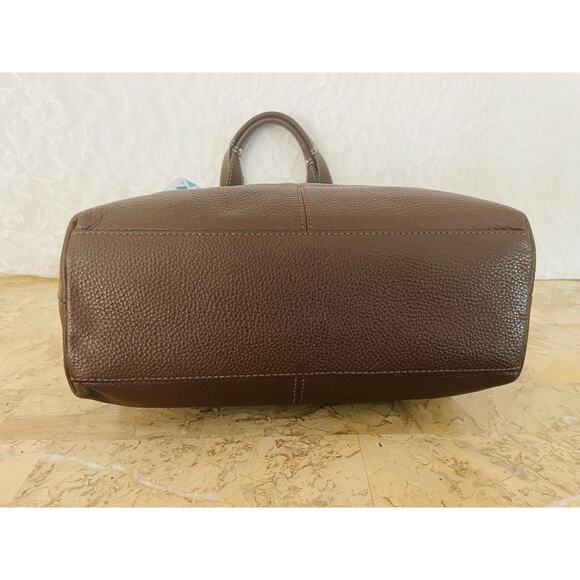 Vintage Coach brown Hamilton pebble leather shoulder bag tote Serial F14683 - Picture 6 of 10